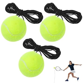 3 Pack Tennis Balls with Practice Training Sport