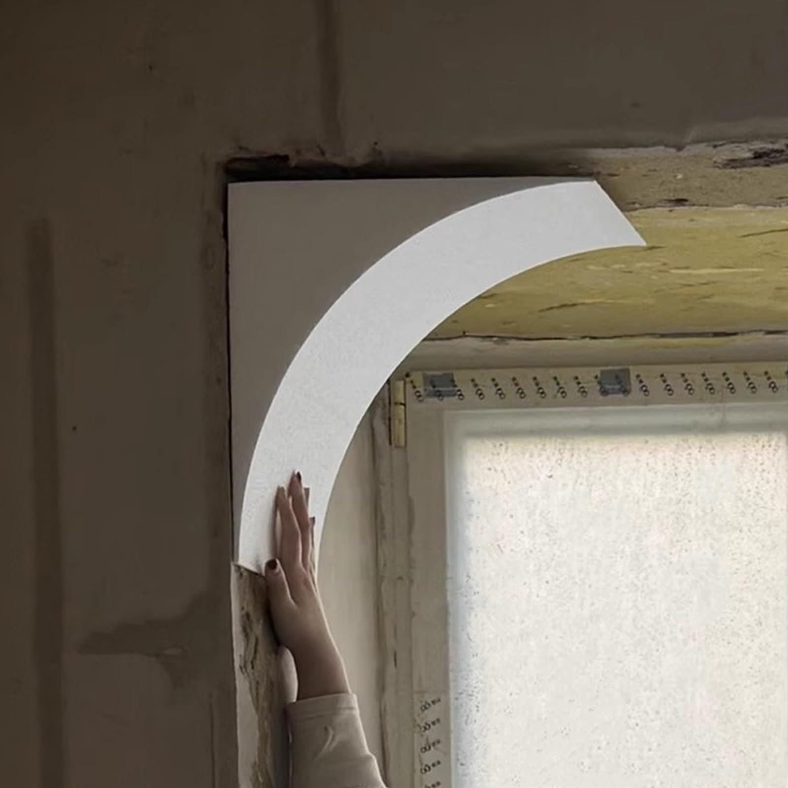 Arco redondeado de espuma para esquinas kit de moldura universal fácil de pintar