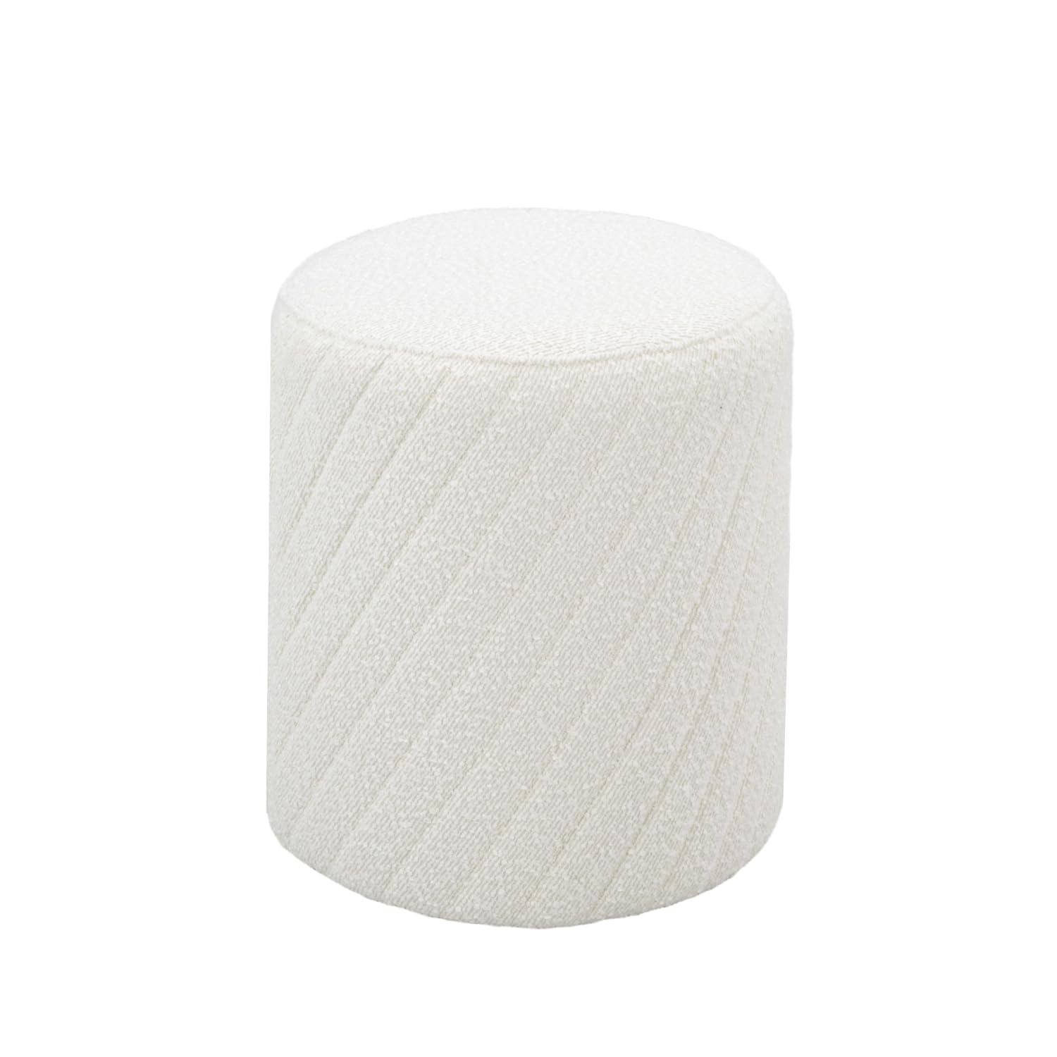 Photo 1 of Get Set Style Modern Round Ottoman with Soft Padded Seat, Multifunctional Vanity Chairs for Makeup, Upholstered Footrest Stool Ottoman Foot Stool for Living Room, Bedroom