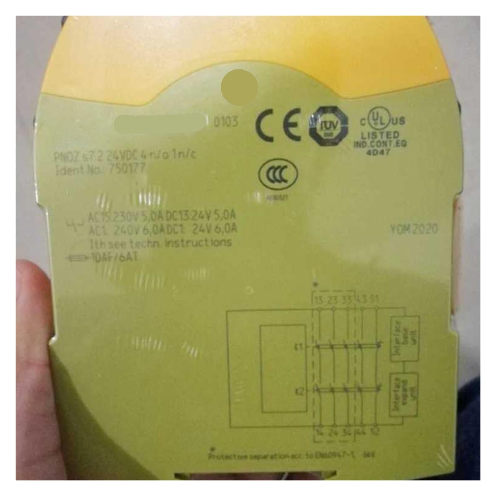 NACODLUL S7.2 750177 24VDC 4N/O 1N/C Relay Module