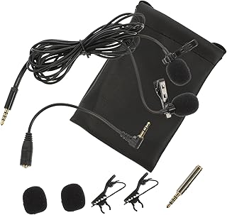 FAVOMOTO 1set Lavalier Mini Microphone Computer Accessories Pro Microphone Professional Microphone Wired Lapel Microphone Vlad and Niki Recording Microphone Interview Mic Lecture Microphone
