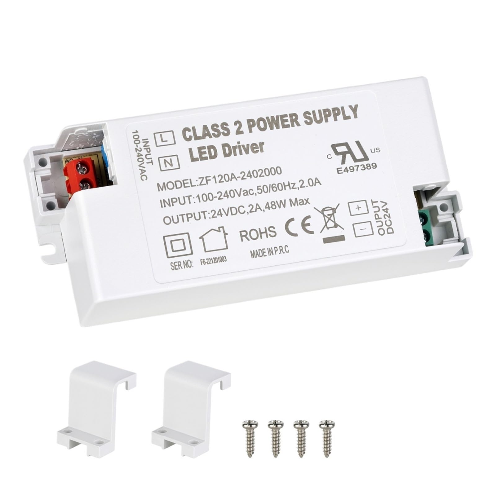 Transformateur 24V 2A 48W pilote LED CA CC tension stable - 3