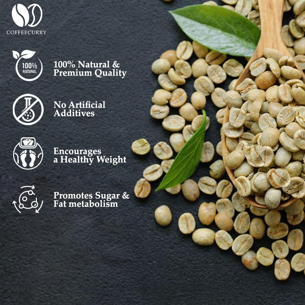 COFFEECURRY Arabica Green Coffee Bean (50 Grams) - 100% Raw Whole Coffee Beans | Premium Arabica, Unroasted Coffee For Weight Management 3
