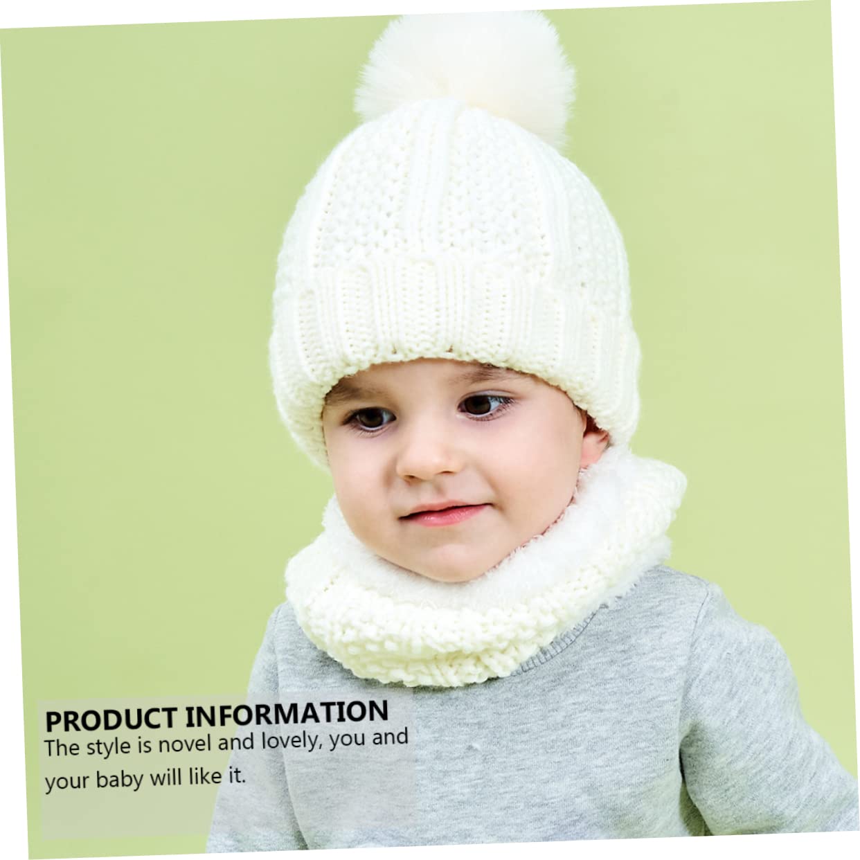 Homoyoyo Gorro Bufanda Sombrero y Adorable para Bebés para Color