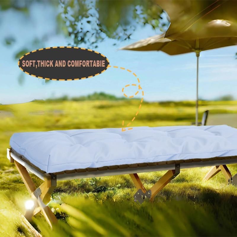 Miniatura 8 de LUXUCURE Cojines de banco personalizados para muebles de interior y exterior, cojín de asiento de ventana, cojín de repuesto suave copetudo con