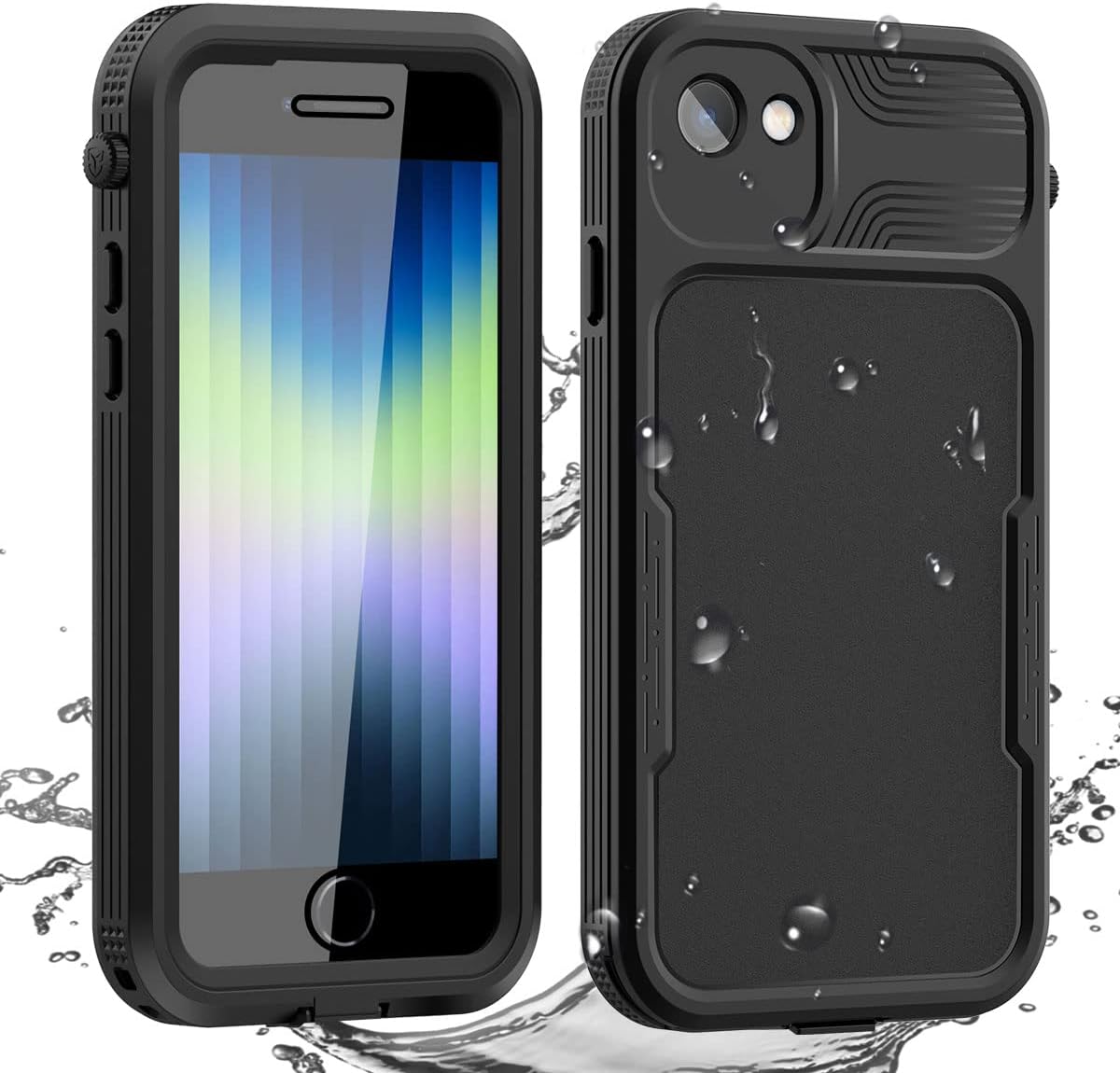 AICase iPhone SE 2020/2022/iPhone 7/8Waterproof Case, 4.7" 360 Dustproof and Shockproof, IP68 Full Body Protection Fully Sealed Underwater Protective Cove for iPhone 7/8/SE 2020/SE 2022