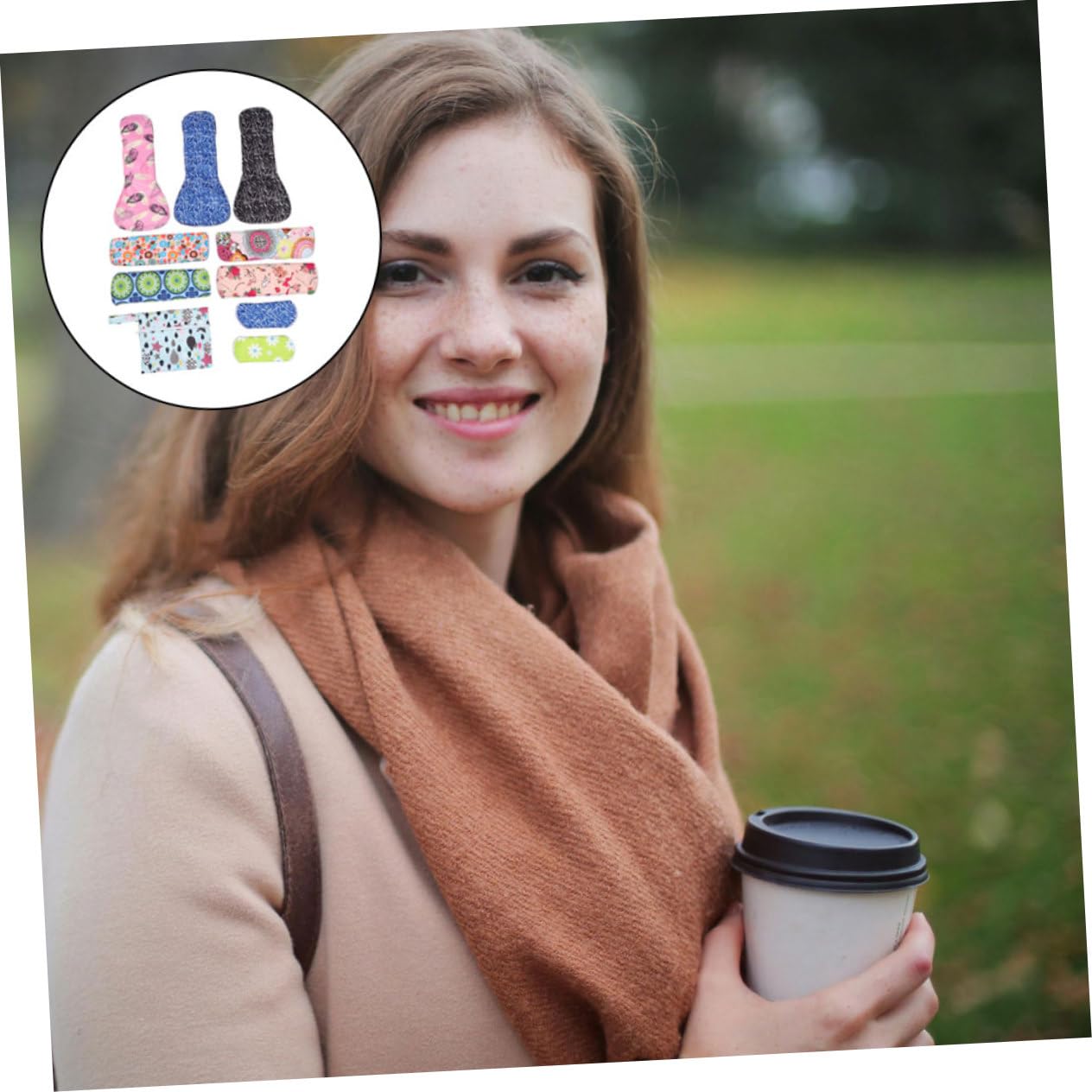 Beaupretty 9piezas Toalla Sanitaria Bambú Toallas Sanitarias Reutilizables Compresas Menstruales Lavables Menstruales Bambú Tapete de Lactancia para Uso Diario