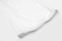 Vista 5 de ReliBeauty Disfraz de ángel para niños, vestido de tul de princesa blanco con alas y halo