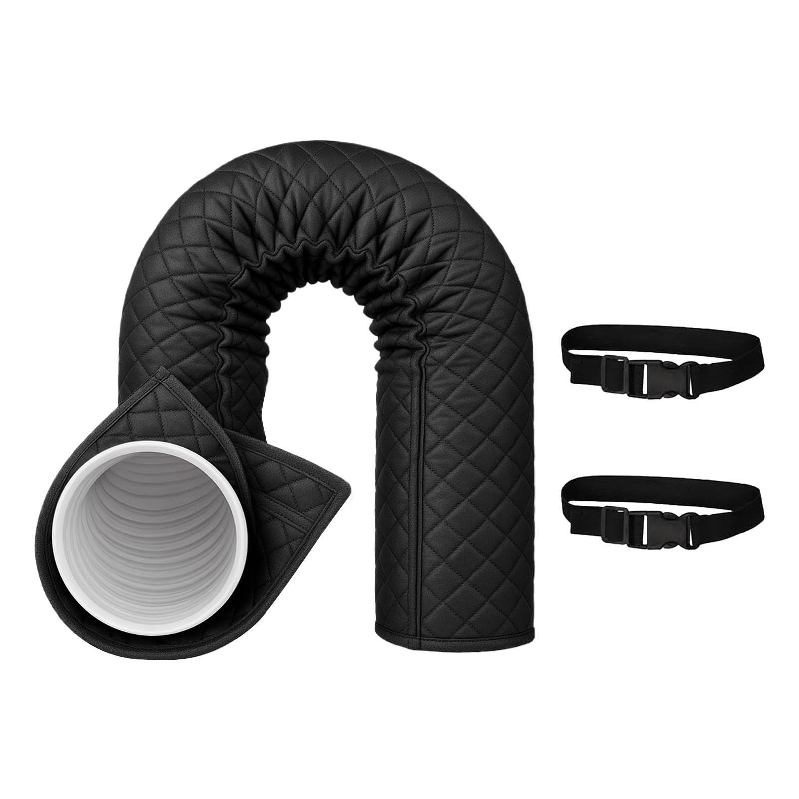 Tragbare AC-Schlauchisolierung, Thermorohrschutz, Klimaanlagen-Schlauchabdeckung, passend für Auspuffschläuche mit einem Durchmesser von 12,7–15 cm, einfache Installation