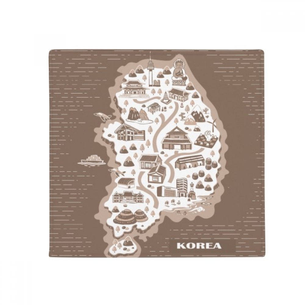 Tapis de sol Séoul Busan cadeau idéal pour passionné de Corée 80cm
