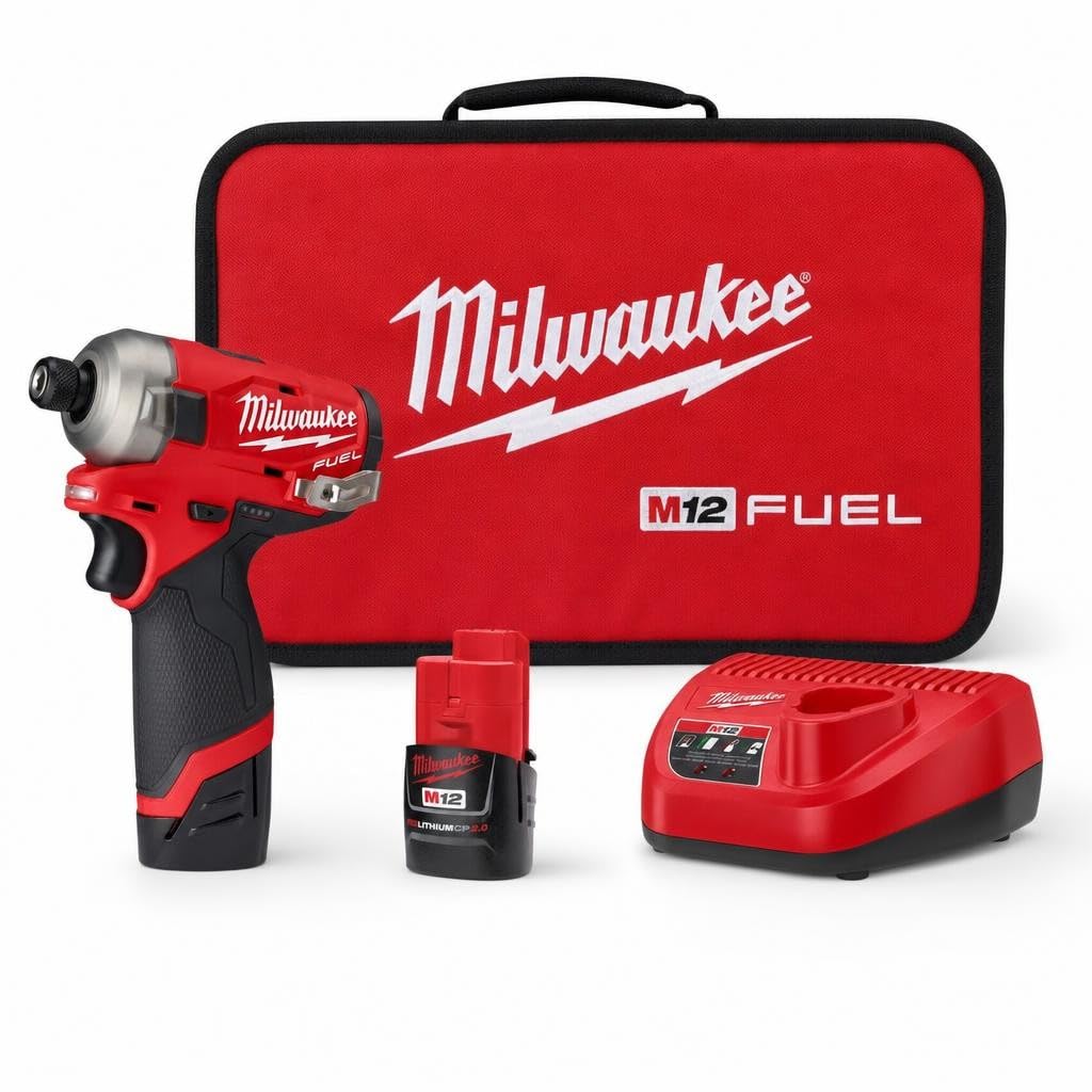 M12™ Fuel™ Surge™ 1/4 in. Hex Hydraulic Driver 2 Battery Kit