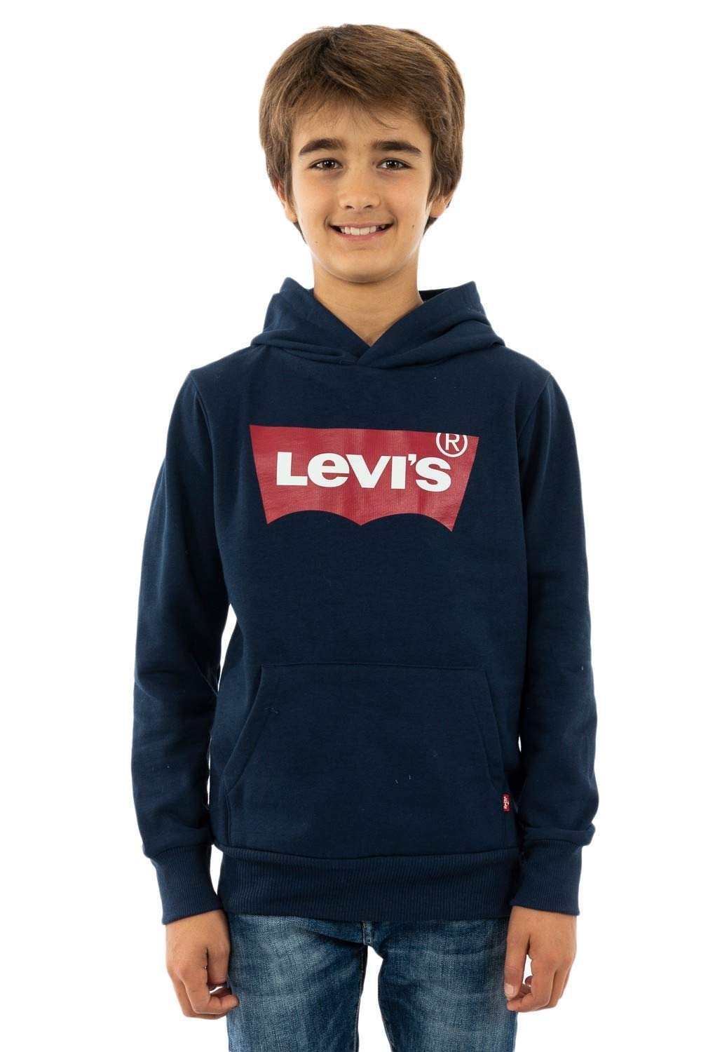 Levi's Screenprint Batwing Pullover Felpa con Cappuccio Ragazzo