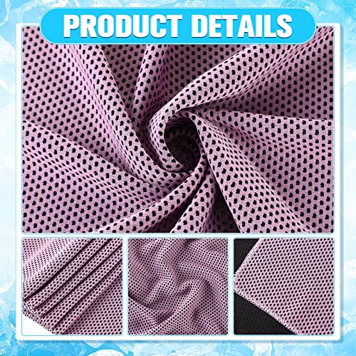 Image of Maitys 200 Pcs Cooling Towel Bulk 32 x 12 Inch Microfiber Ice Towel Cold Soft Breathable Sport Towels for Neck and Face Chilly Sweat Towels for Hot Weather Athletes Gym Yoga Workout (Multicolor)