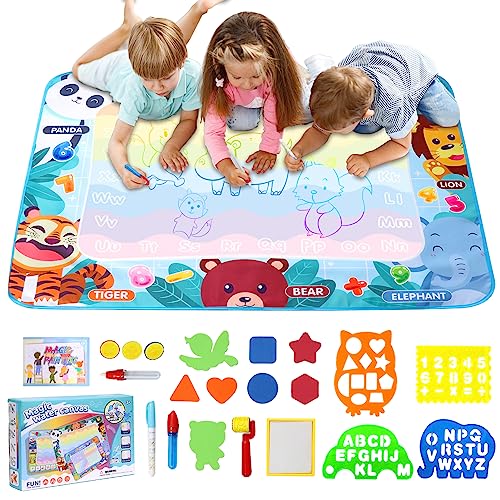 LEcylankEr Wasser Doodle Matte 120x90cm, Groß Aqua Doodle Wassermalmatte...