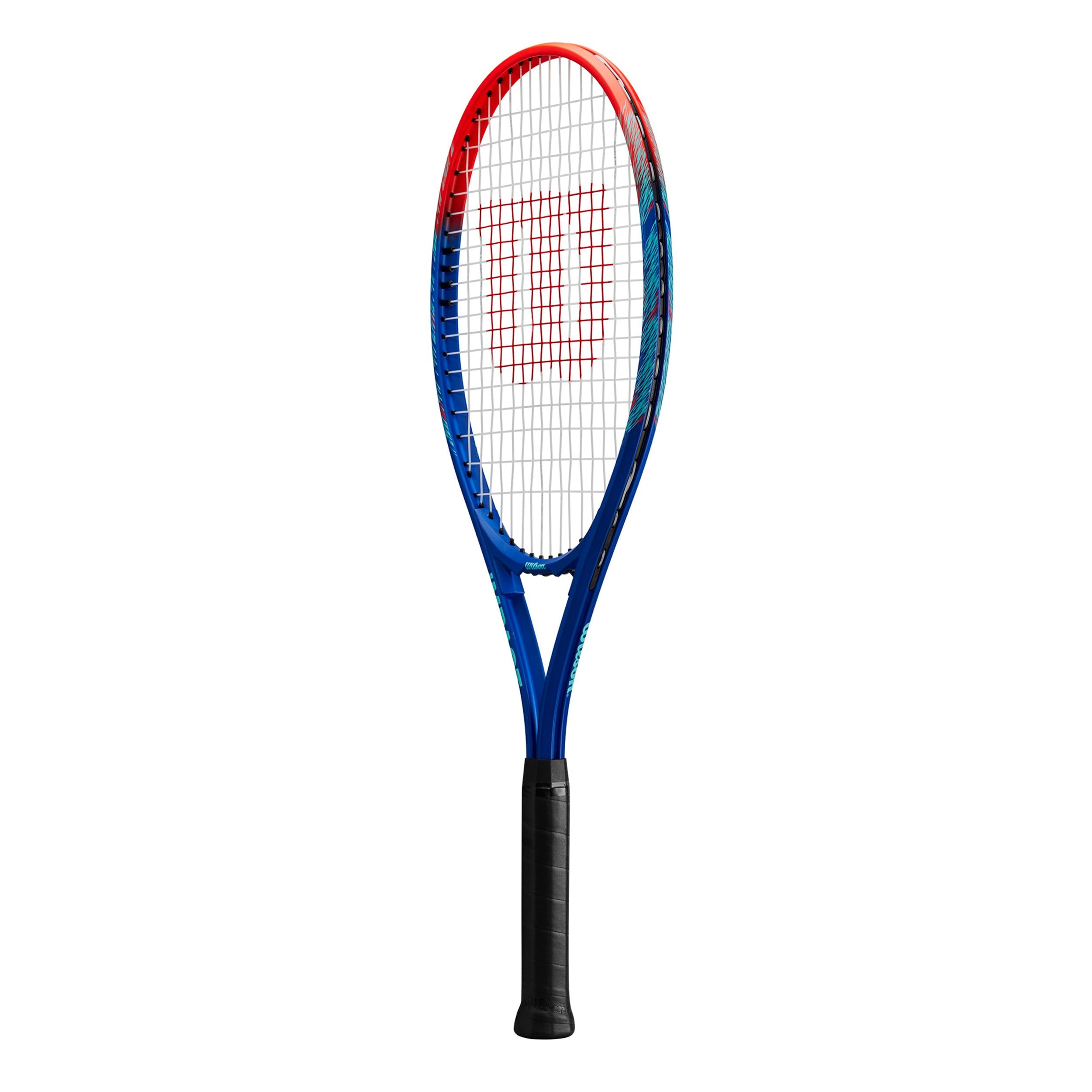 Amazon | Wilson Impact テニスラケット ブルー/レッド 4-3/8インチ (3