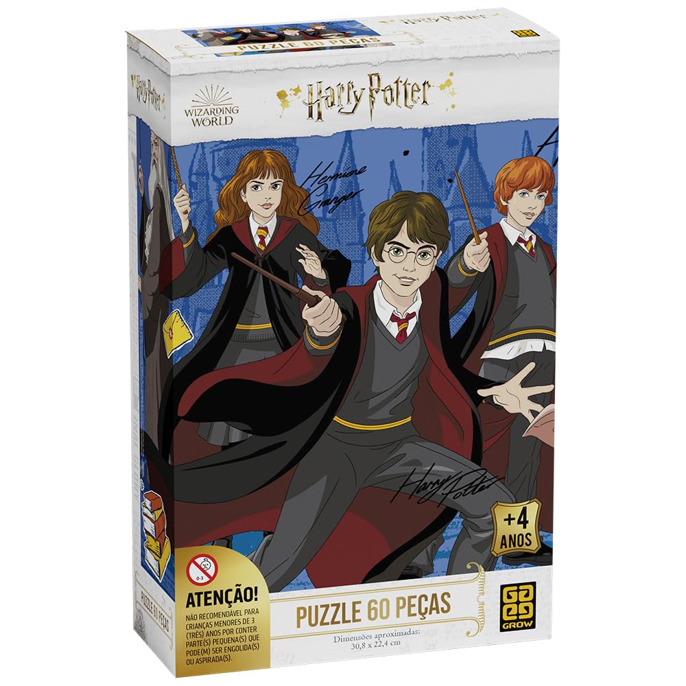 Grow QUEBRA-CABEÇA P60 HARRY POTTER, Multicor : Amazon.com.br