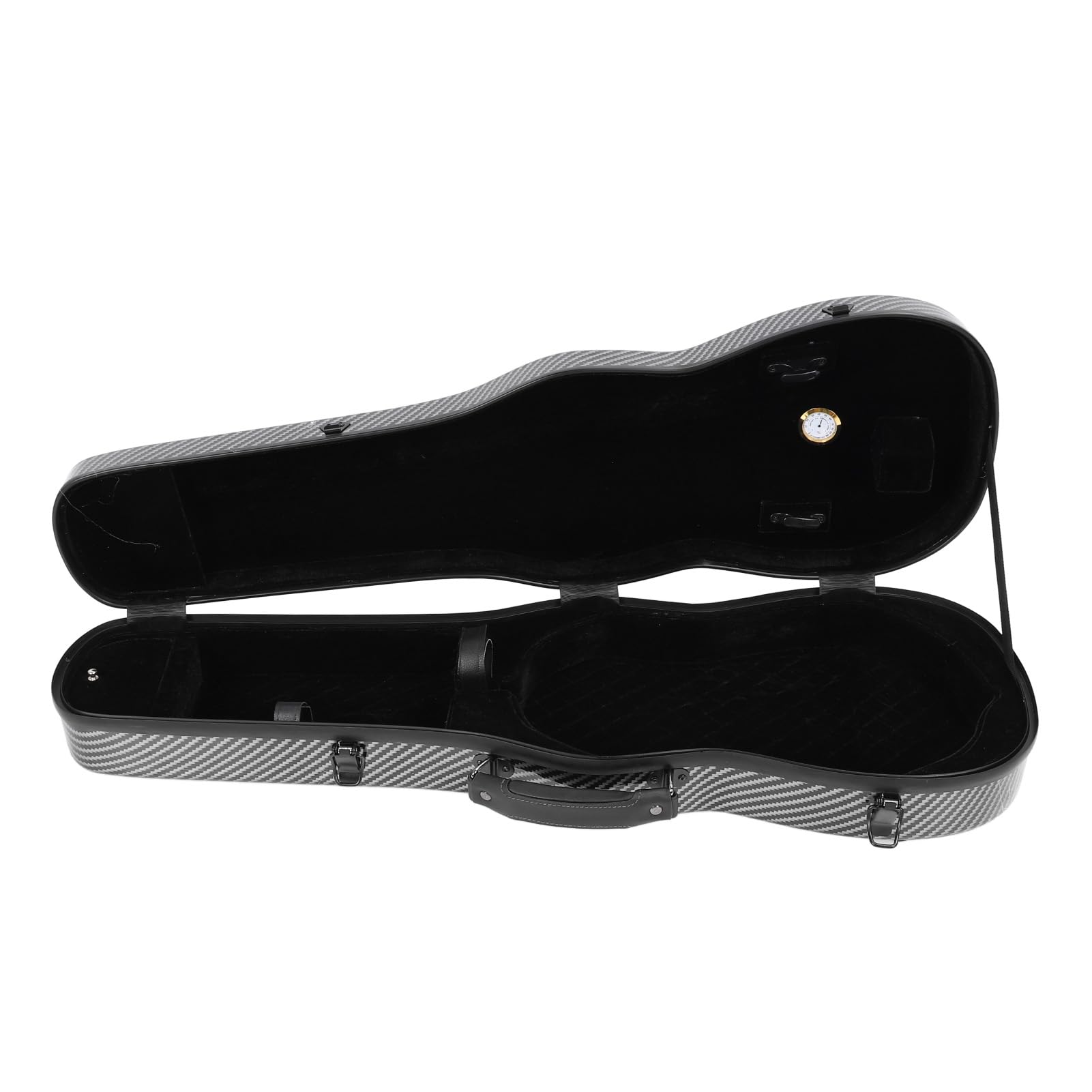 Custodia per Violino 4/4 in Fibra di Carbonio Nera Resistente Agli Urti con Interni di Lusso per una Conservazione, Perfetta per i Musicisti