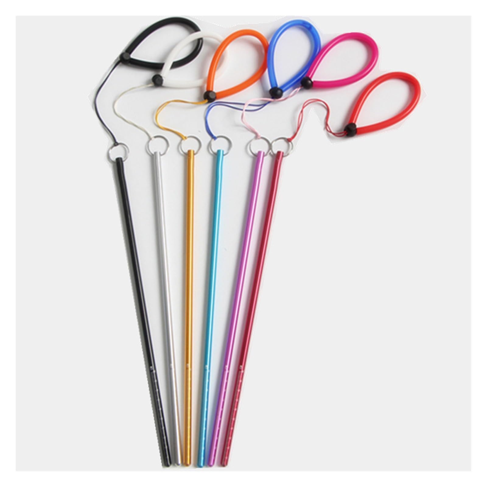 ZGYDNM Diving Stick Aluminium Alloy Underwater Signaling Devices Diving Rod Noise Maker Lanyard Rod Tank Knocker Strap Diving Stick Pointer (Color : Black, Size : 1)