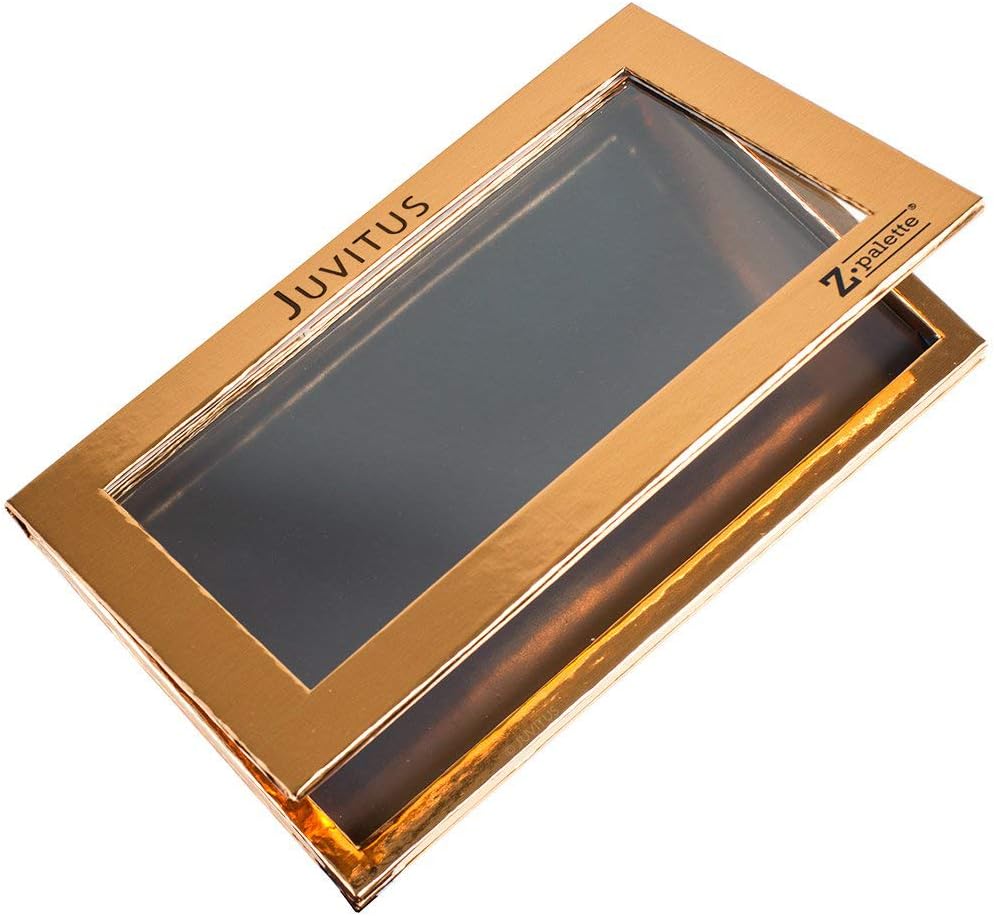 Z Palette Large Metallic Collection (Metallic Rose Gold) with 20 Piece Metal Stickers