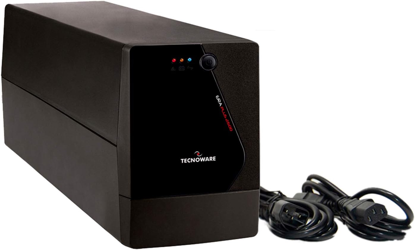 Tecnoware UPS uninterruptible power supply IEC Sockets 2600VA Black