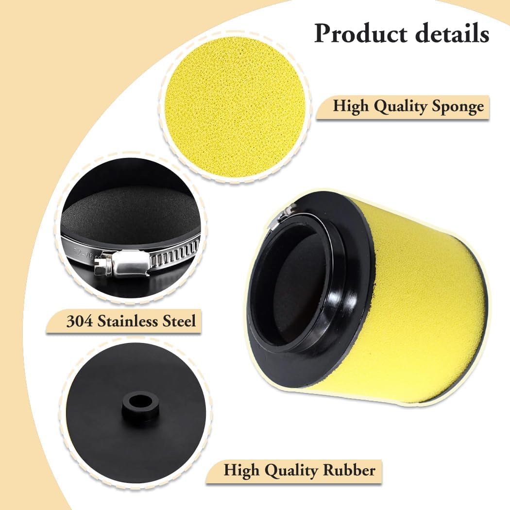 Rancher 350 Air Filter for Honda Foreman 450 Rancher 400 350 TRX350 TRX350FE TRX350TE TRX350TM TRX400FA TRX400FGA TRX400FW TRX450S TRX450FE 2000-2006 ATV Replacement 17254-HN5-670