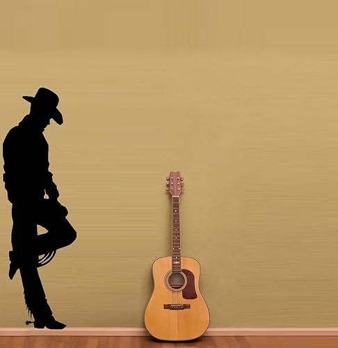 Miniatura 3 de Calcomanía de pared de vaquero inclinado #16 ~ Decoración del hogar 22 x 72 pulgadas (6 pies de alto)
