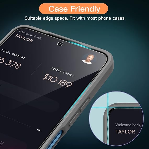 JETech Screen Protector for Redmi Note 12, 3-Pack