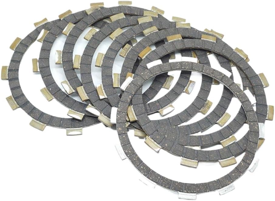 Compatible with Katana GSX600F GSX750F 1998 2006 Tempter GR650 GR650X 1983 Clutch Friction Disc Plate Kit 8P Set GSX600 GSX750 Aftermarket Replacement