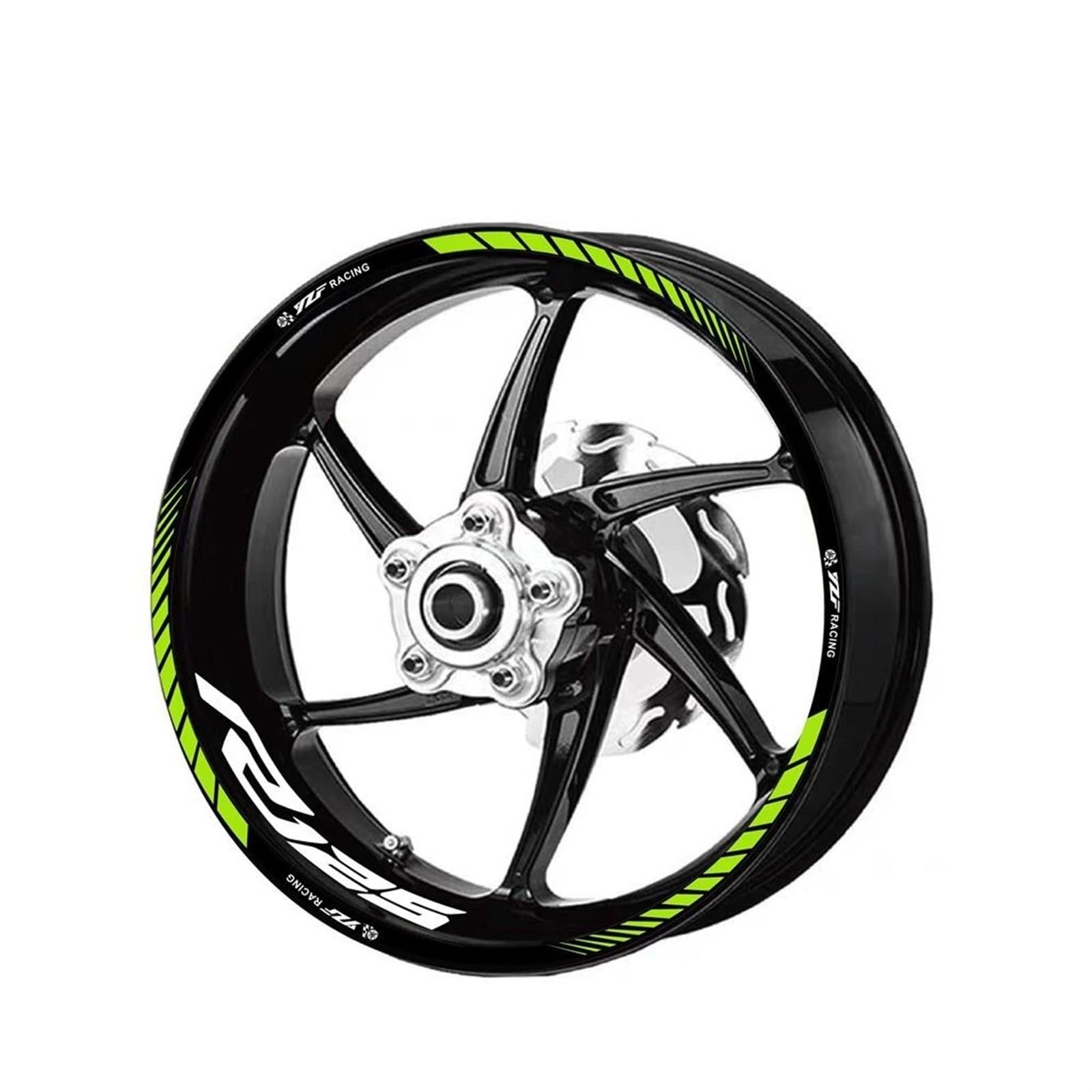 Motorcycle Wheel Stickers Sports Edge Stripe Reflective Film for Yamaha YZF R125(Color3)