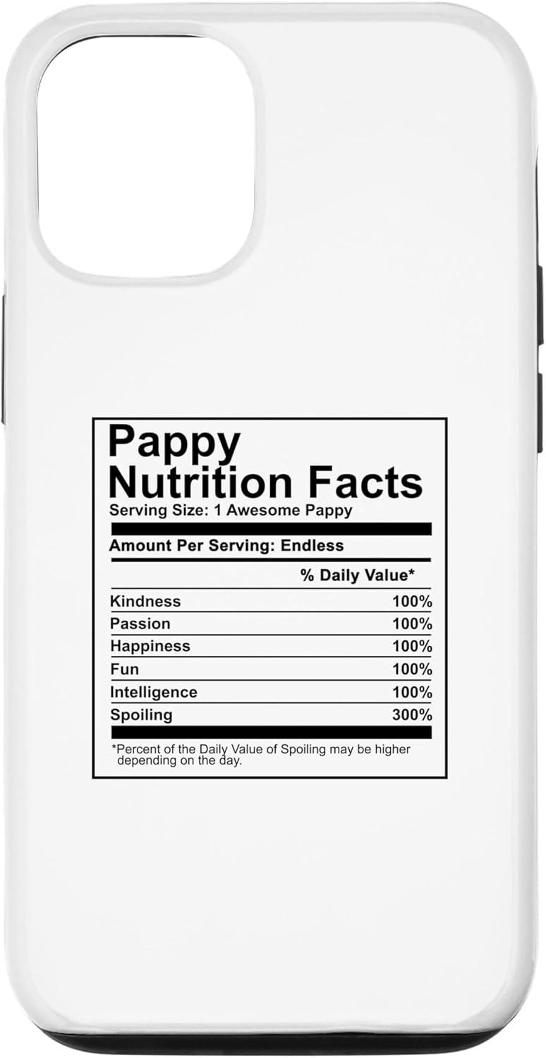 Amazon.com: iPhone 12/12 Pro Pappy Nutrition Facts ...