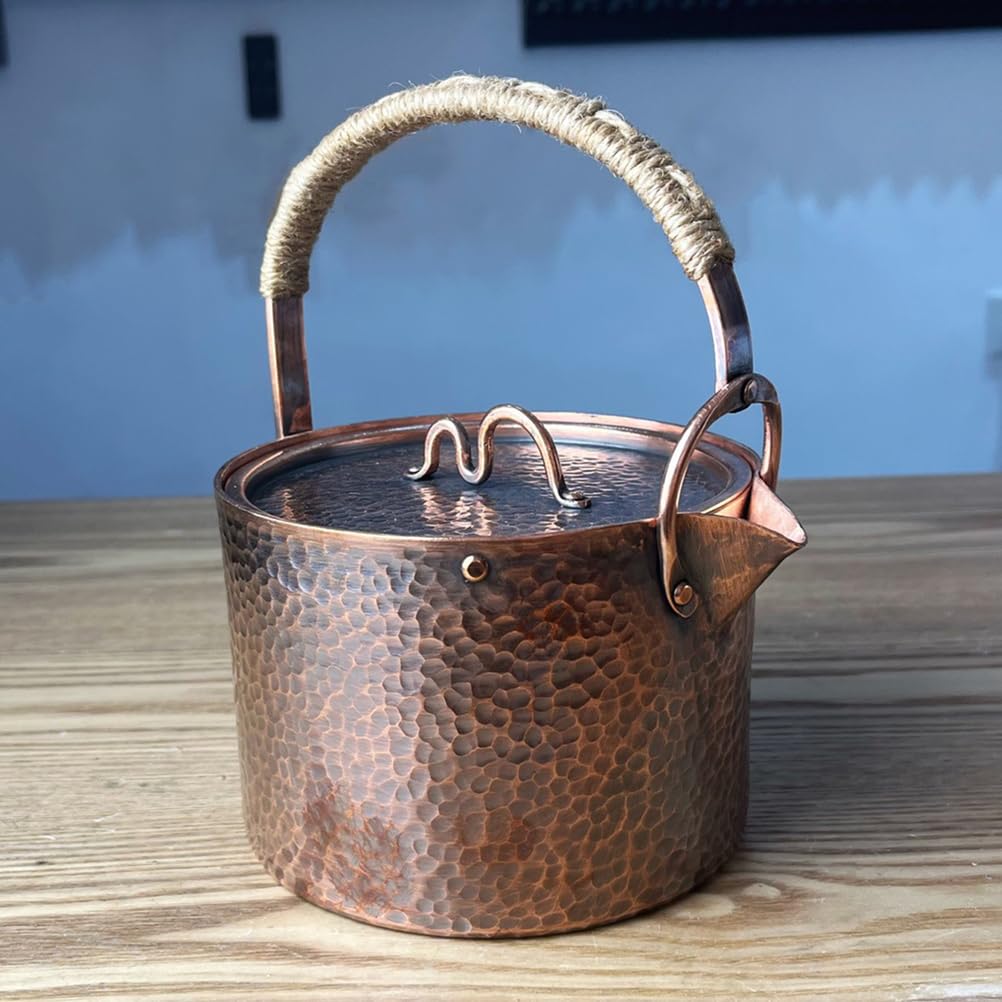 Gehämmerter Kessel Aus Rotkupfer