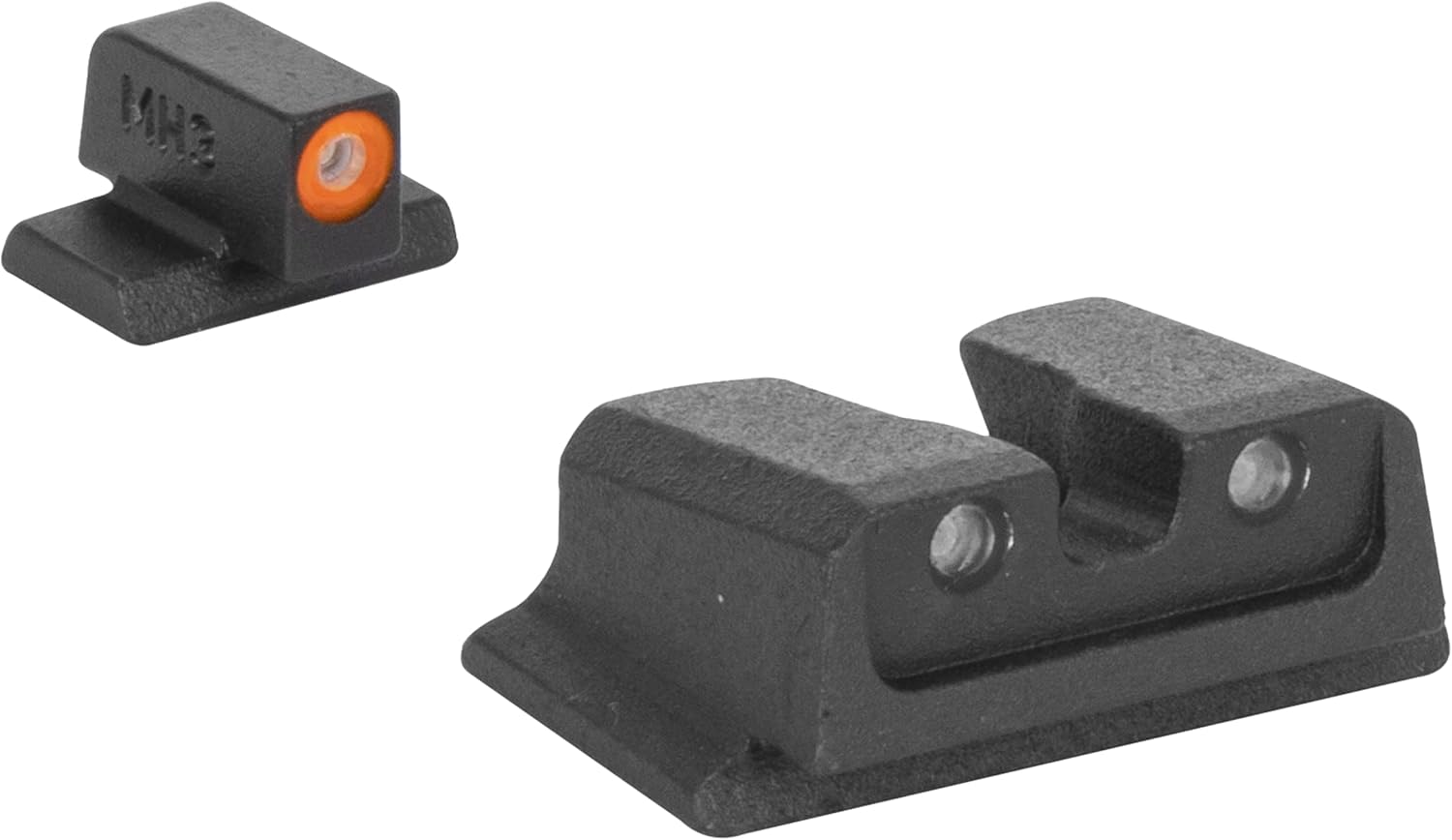 Meprolight ML41766 Hyper-Bright for S&W M&P Pistols Front Orange Ring/Rear Green, Black (M&P Full Size)