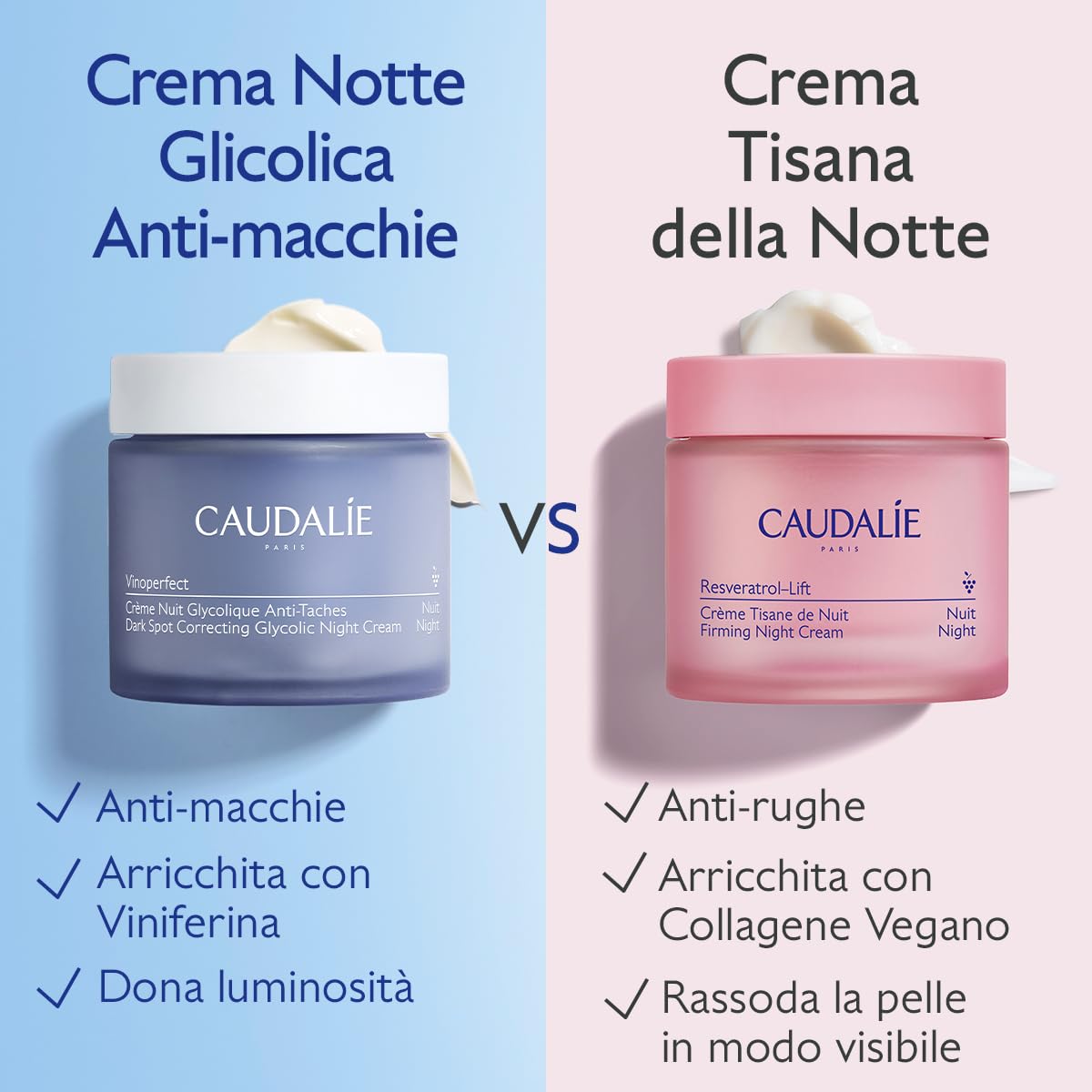 Caudalie Vinoperfect Crema Notte Anti-Macchie con Acido Glicolica + Viniferina - 50 mL