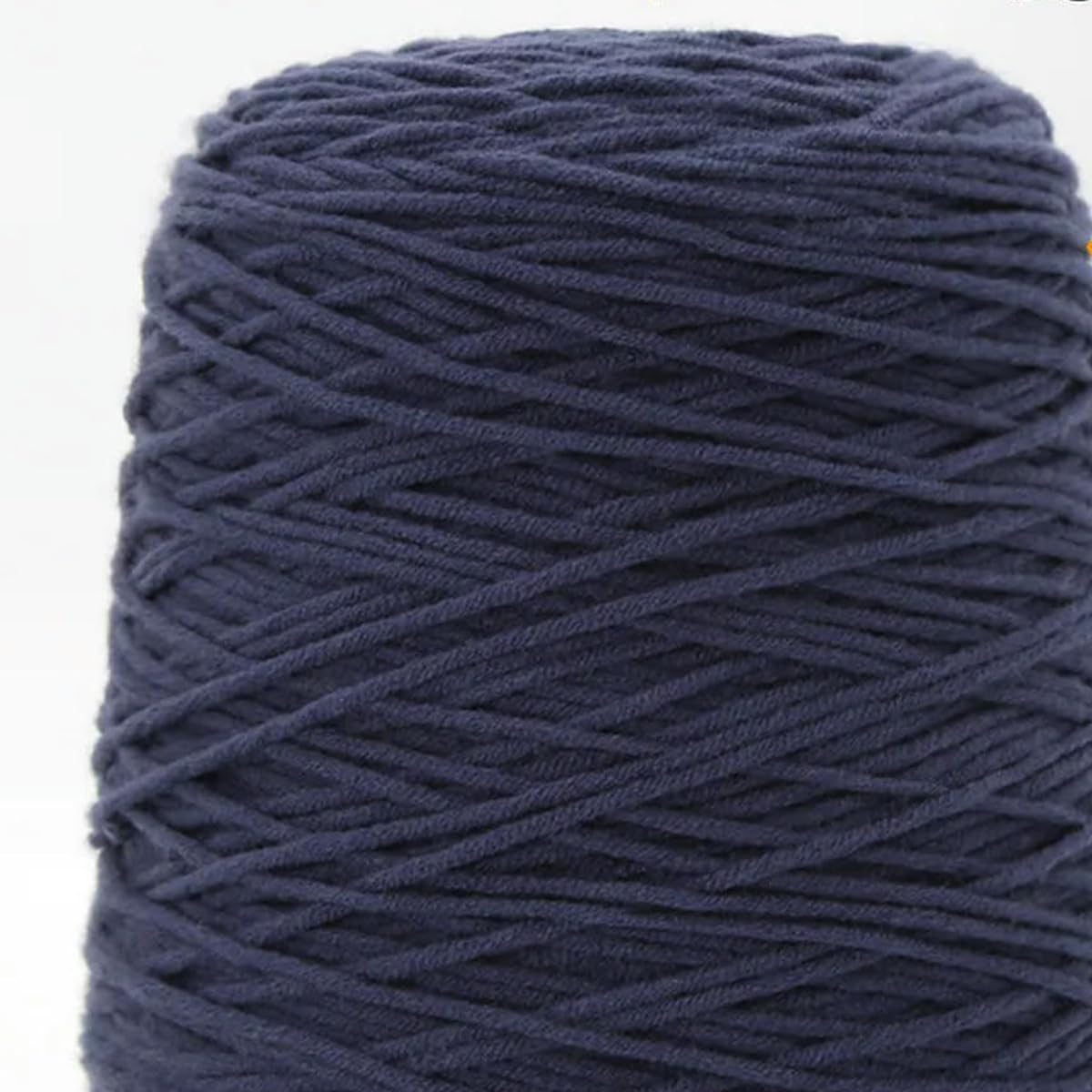 VICIYOO 400g Tufting Cylinder Yarn 8Strands of Milk Cotton Tufting Wool DIY Hand-woven Carpet Yarn Bulk