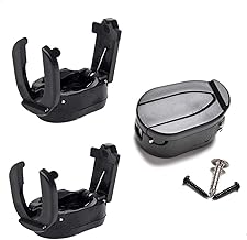 FINGER TEN Golf Ball Retriever Pick Up Tool Saver Claw Grabber Value 3 Pcs, Golf Ball Training Aids Picker Plastic Foldable Portable Durabele Golf Accessories Color Black