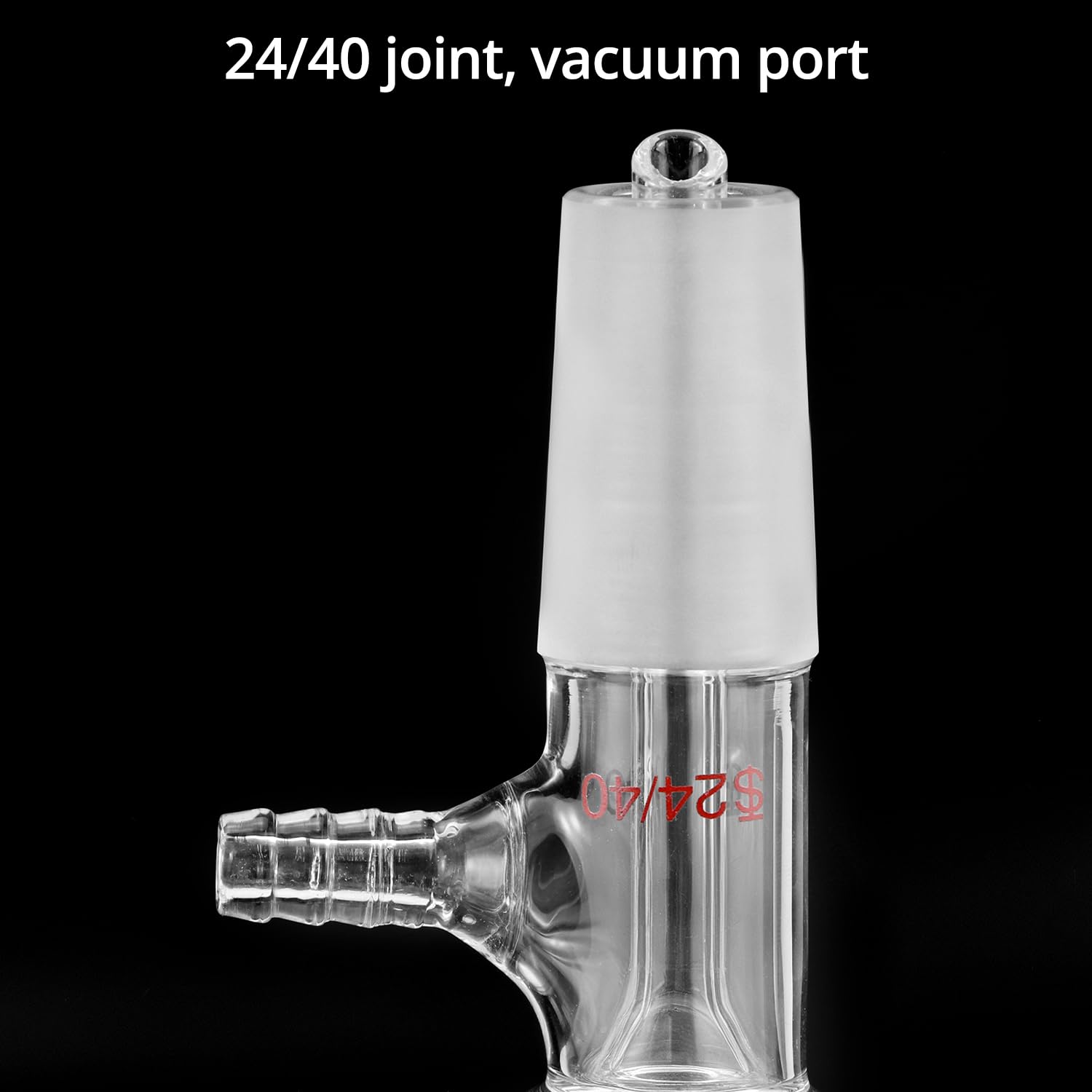 QWORK Imbuto filtrante Buchner in vetro borosilicato da 500 ml con fritta media (G2), giunto interno conico standard 24/40 e 100 filtri di carta da 93 mm