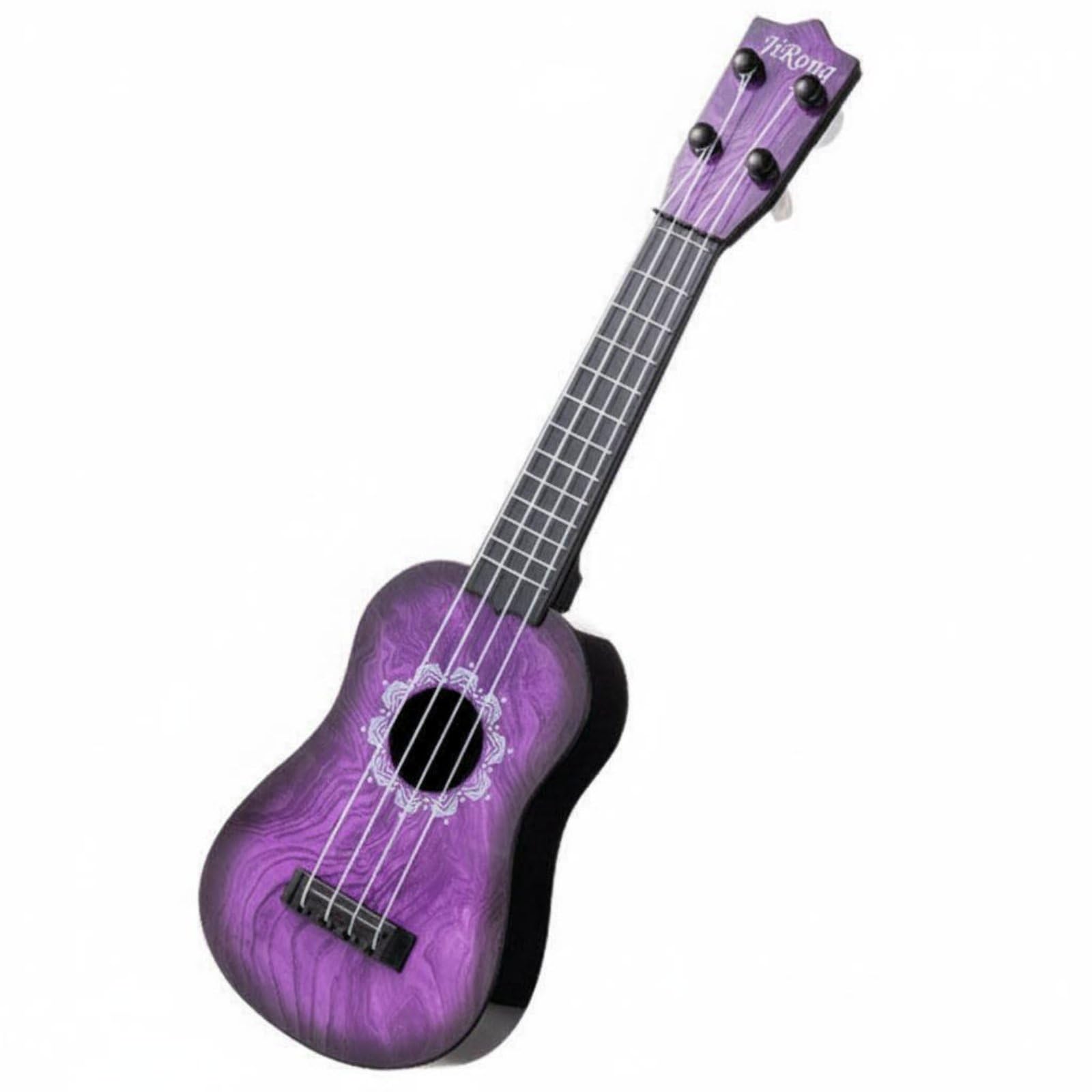 Sensory Development Kids Ukulele Early Learning Colorful Toy Guitar Realistic Look 4-String Mini Guitar Nylon Strings for Toddlers, Beginners, Purple|Toys & Hobbies | Educational | Music-image-10