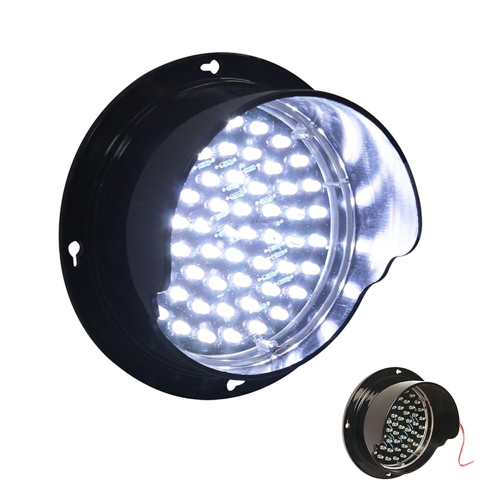 Feu de signalisation blanc LED anti-collision pour passage à niveau et usine