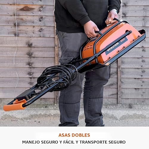 Vista 5 de Placa Compactadora Eléctrica Evolution Hulk - Ideal para Nivelar Pavimento, Preparación de Terreno de Césped Artificial, Patio, Bloques, Arena