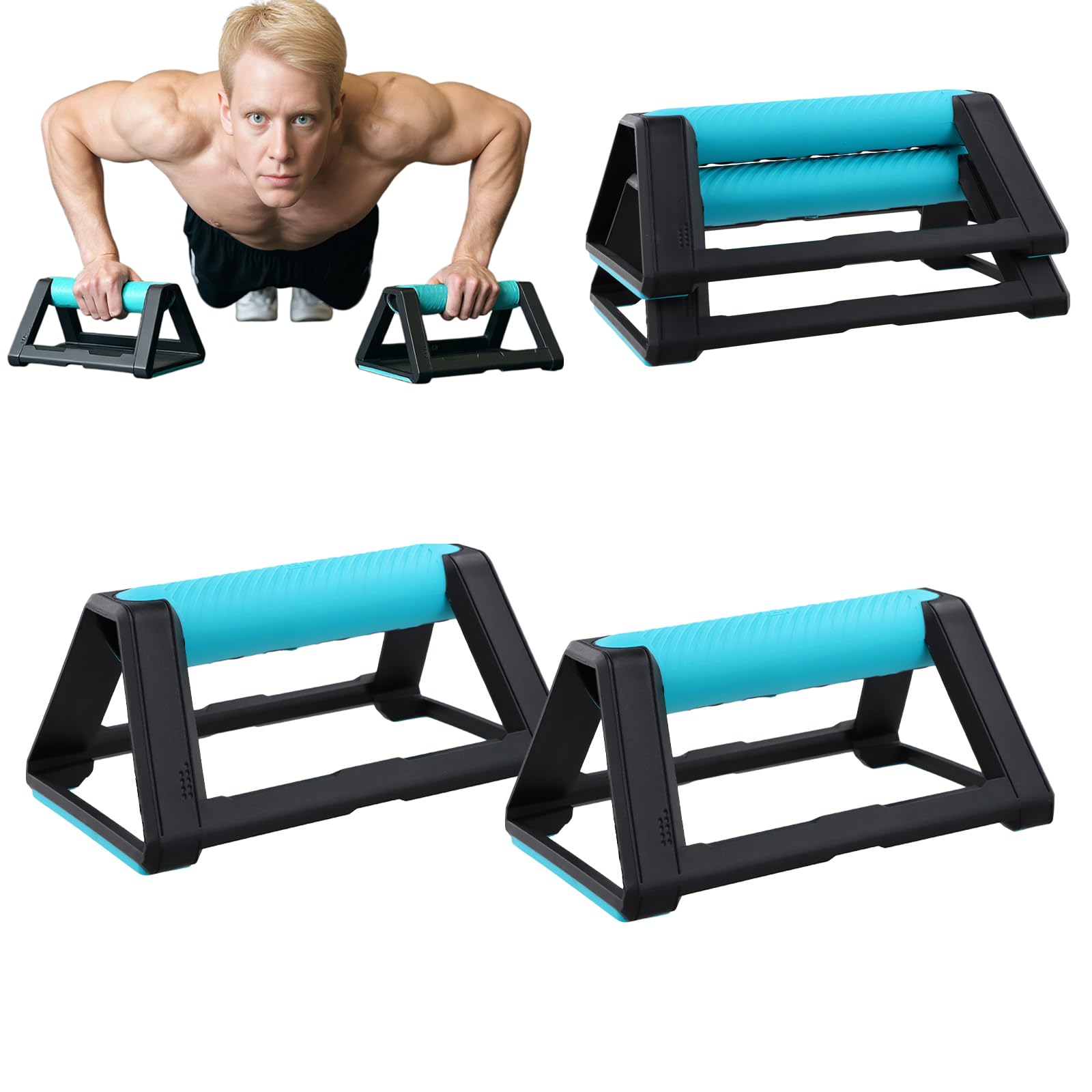 Maniglie Flessioni A2Z SPORT In Legno - Parallele Calisthenics