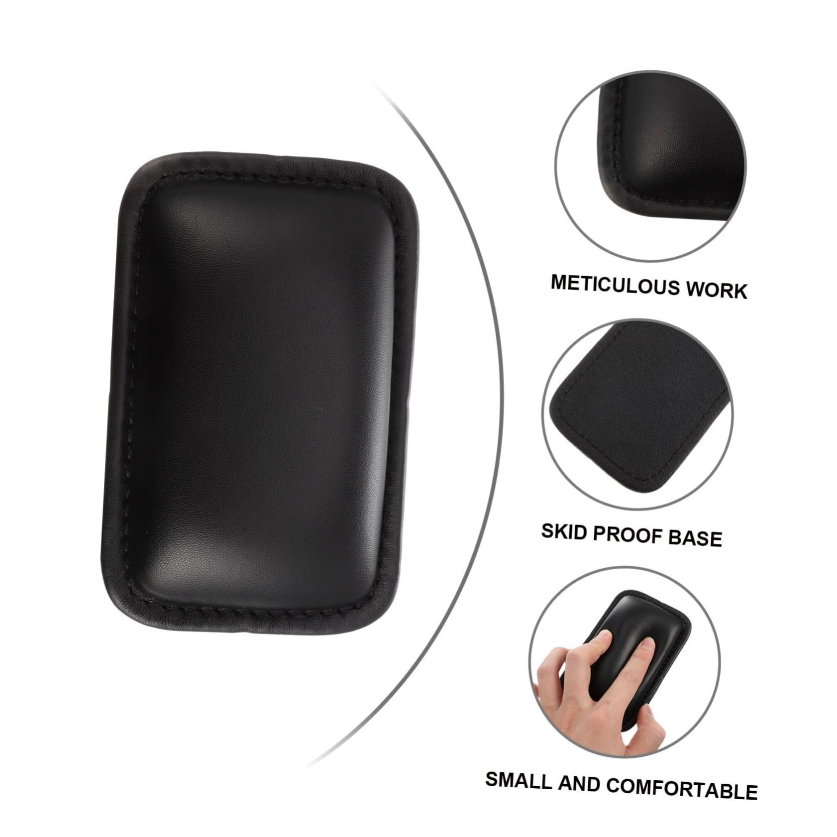 DOITOOL 3 Set Poggiapolsi Pelle Per Tastiera E Mouse Con Base Antiscivolo Supporto Ergonomico Per Polsi Computer Laptop E Ufficio Affaticamento Mano E 2 Pezzi * 3