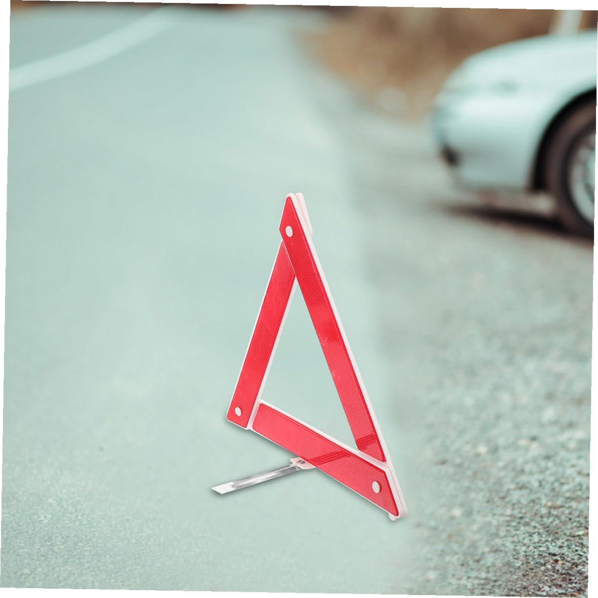 2 Unidades Triángulos Reflectantes Plegables Homologados para Emergencia En Carretera Señales De Seguridad para Coche Y Camión con Alta Visibilidad Y Fácil Configuración