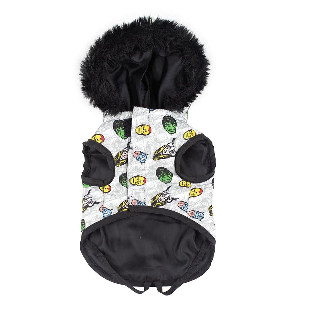 CERDÁ LIFEs LITTLE MOMENTS - For Fan Pets | Avengers Padded Coat - Officially Licensed by Marvel®