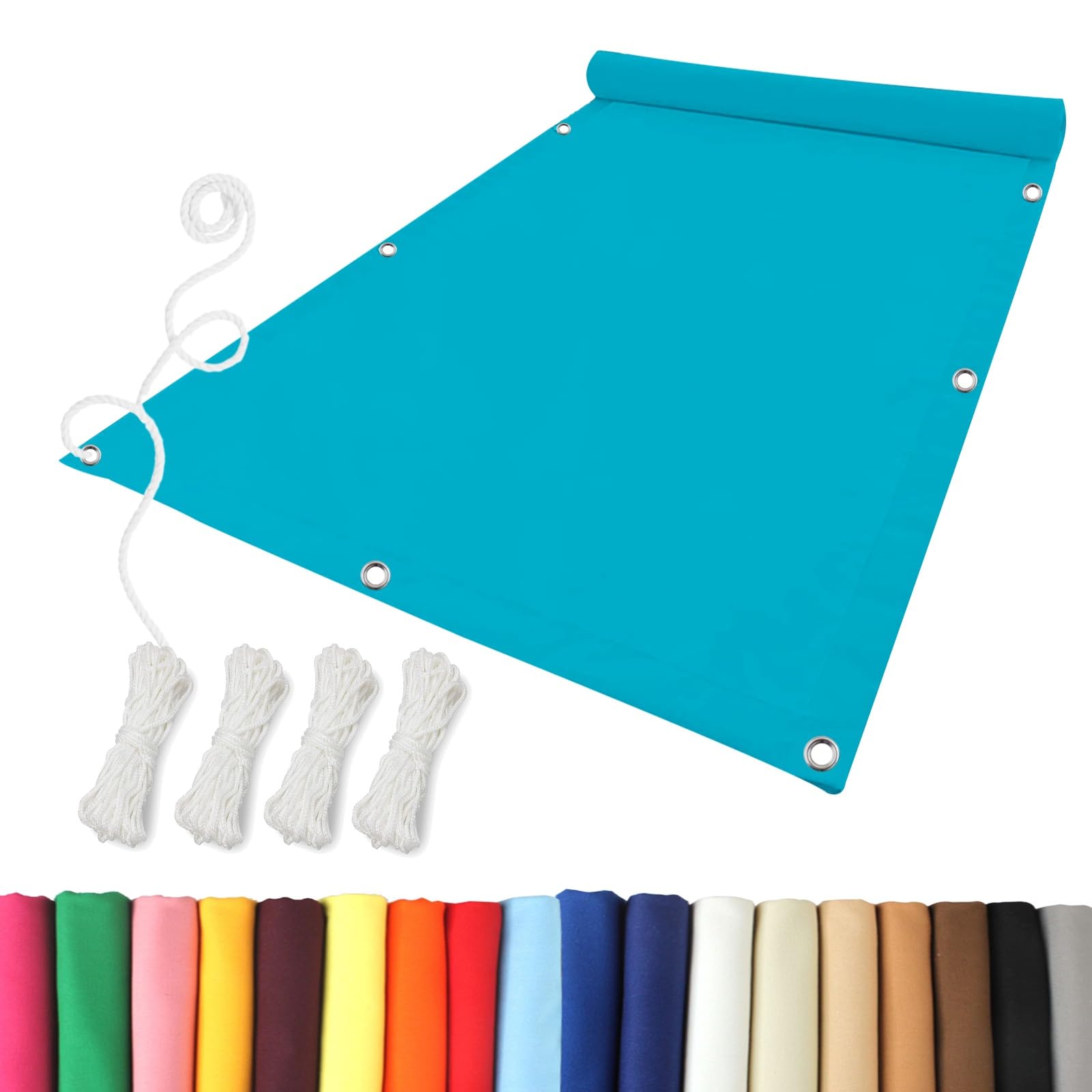 Toiles d'ombrages UV protection avec oeillets pour extérieur