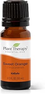 Plant Therapy Sweet Orange Essential Oil 100% Pure, Undiluted, Natural Aromatherapy, Therapeutic Grade 10 mL (1/3 oz)