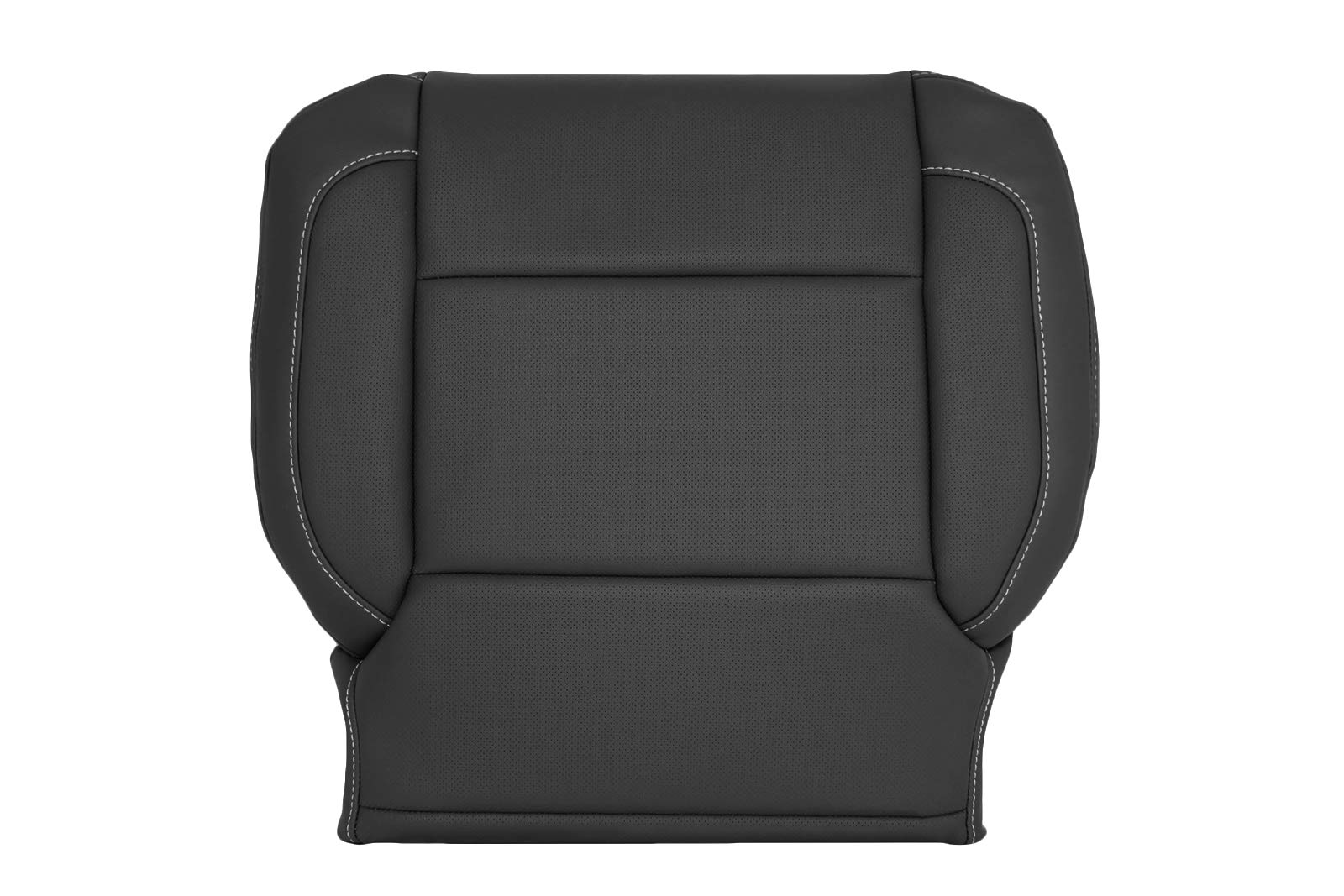 Richmond Auto Upholstery - Driver Side Bottom Replacement Seat Cover Perforated (Compatible with 2015-2018 Chevy Silverado 1500, 2500, 3500 & 2015-2018 GMC Sierra 1500, 2500, 3500) (Jet Black)