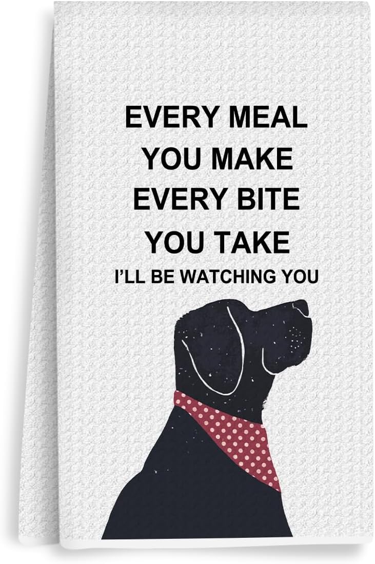 Funny Dog Themed Kitchen Towels 14x24 Inch,Dogs Mom Gifts for Women