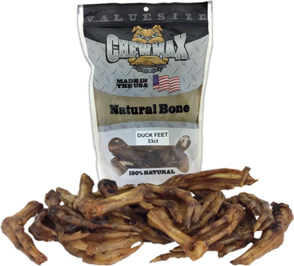 Roasted Duck Feet 33 Count of 100% Natural Roasted Duck Feet Made in the USA