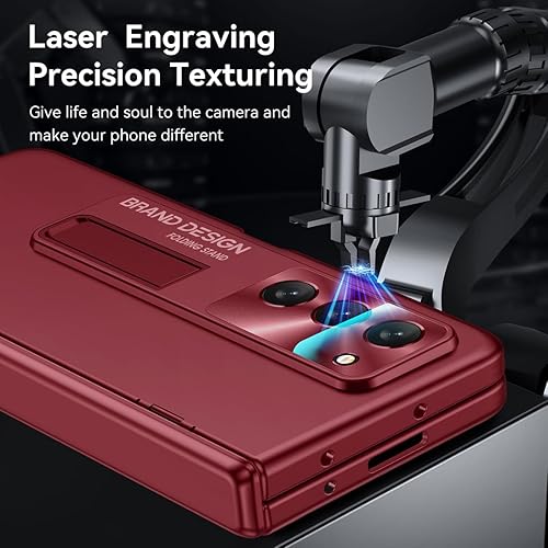 Miniatura 2 de Funda con función atril para Galaxy Z-Fold-5 Protección completa de bisagra Funda delgada con cuerpo completo, protector de pantalla y soporte para