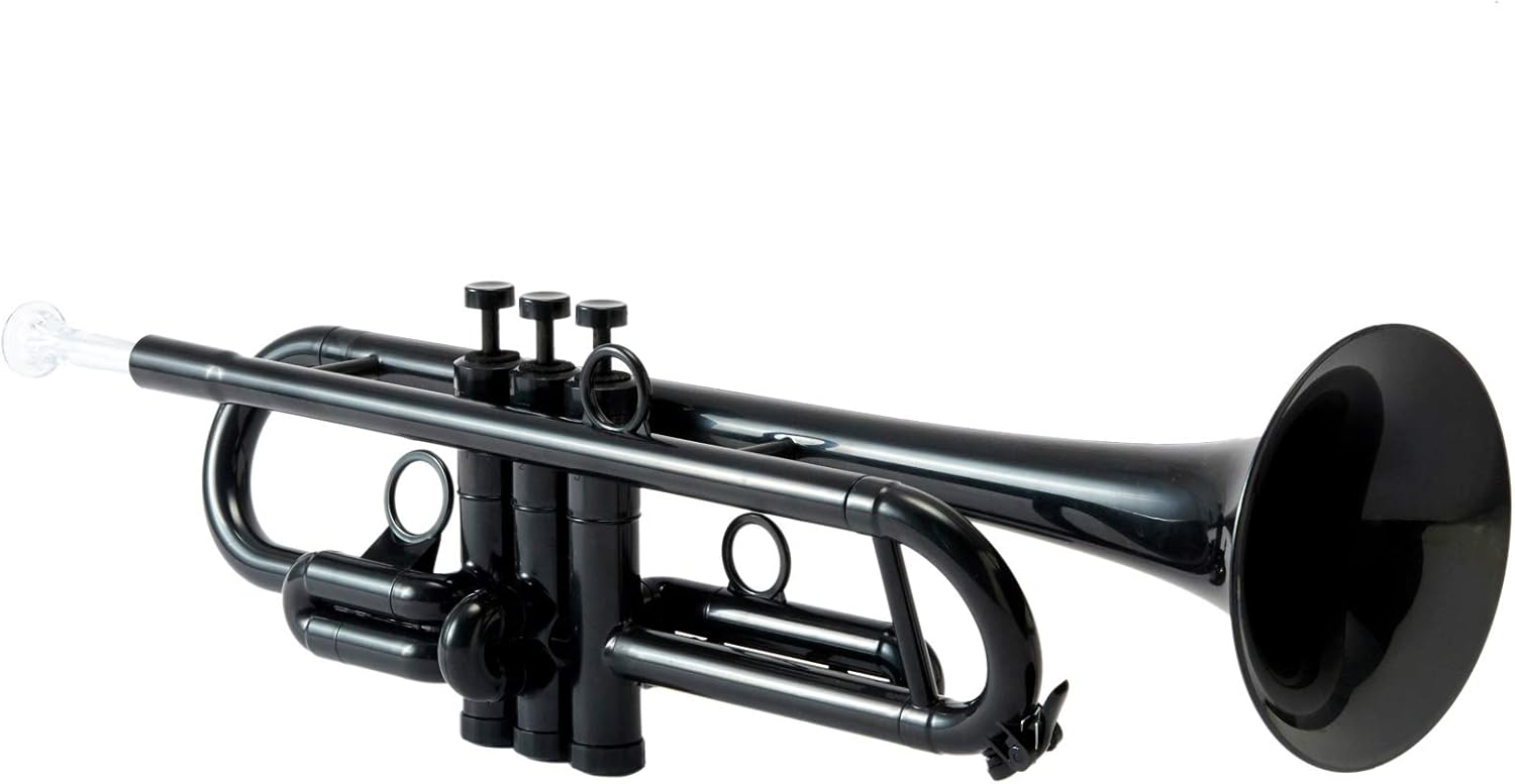 PAMPET Professional Plastic Trumpet Bb trumpet (Black) : Musical Instruments